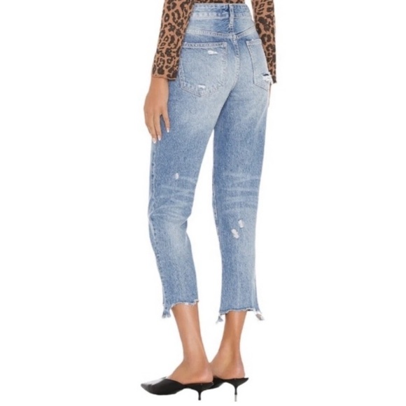 Free People Good Times Relaxed Distressed Jeans Womens 27 Blue - Picture 4 of 10